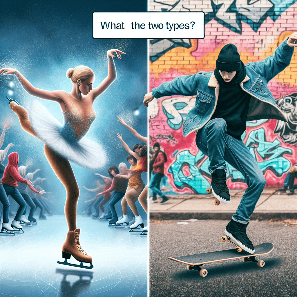 ¿Cuales son los dos tipos de patinaje