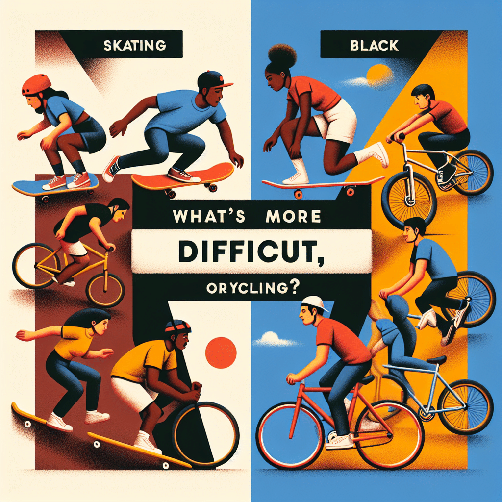 ¿Que es mas dificil patinar o andar en bicicleta